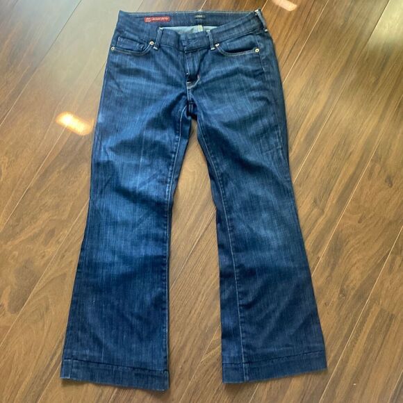 Citizens of Humanity size 27 low rise flare stretch full leg denim jeans - Picture 8 of 11